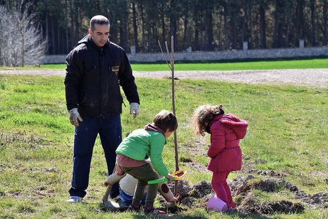 1 de Abril, día del árbol en Quintanaortuño